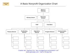 Non Profit Organizational Structure Template Lamasa