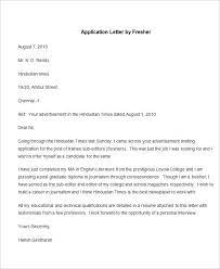 application letter templates sles