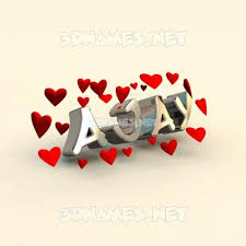 preview of in love 3d name for ajay