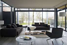 modern dark living room furniture