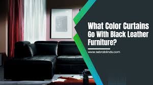 what color curtains go with black