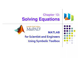 Ppt Chapter 13 Solving Equations