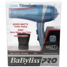 A cool blue finish adds lovely aesthetics. Babylisspro Nano Titanium Hair Dryer Overstock 5393297
