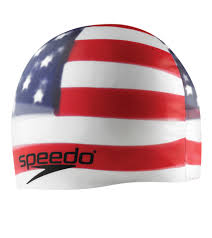 Speedo Usa Flag Swim Cap At Swimoutlet Com