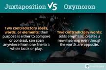 Juxtaposition vs Oxymoron: What's the Difference?