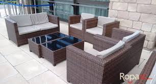 brown rattan furniture sofa set hire