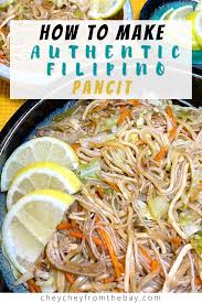 how to make authentic filipino pancit