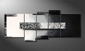 Modern Wall Art Black And White 190x80cm