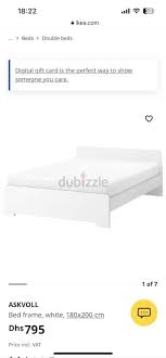 Ikea Askvoll Bed Frame White 180x200