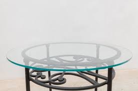 French Wrought Iron Round Coffee Table