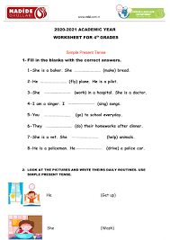 You are not an engineer. Simple Present Tense Online Pdf Activity For Grade 4