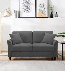 Buy Daroo Velvet 2 Seater Sofa In Davy