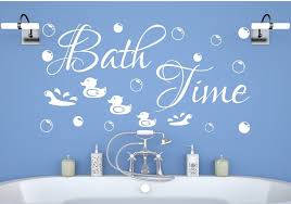 Bath Time Bubbles Duck Wall Stickers