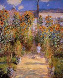 Monets Garden At Vetheuil By Claude
