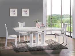 Picket house furnishings keaton 5 piece round dining set. Va9818 Dc8896 Modern White Dining Room Set By At Home Usa Free Shipping Europe Today Furniture