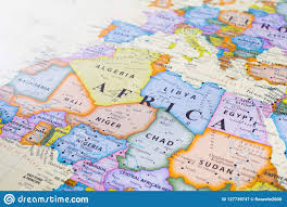 Map Of Africa Stock Image Image Of Chart Geography 127739747