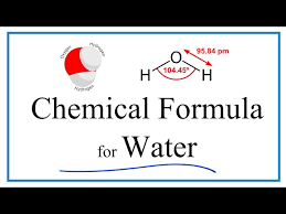 Chemical Formula For Water