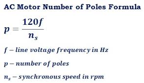 Number Of Poles Ac Motor Calculator