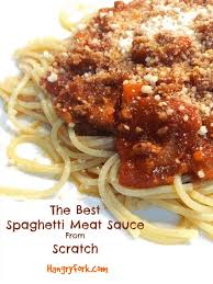 the best spaghetti meat sauce recipe