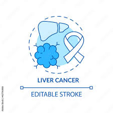 liver cancer concept icon liver