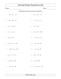 algebra worksheets math drills com