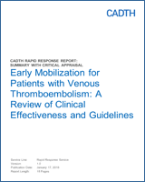 Early Mobilization For Patients With Venous Thromboembolism