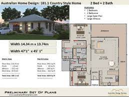 Country Style 2 Bedroom House Plan