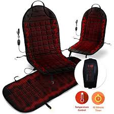 Zone Tech Heated Car Seat Cushion Set