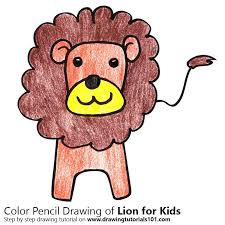 lion drawing painting and coloring for