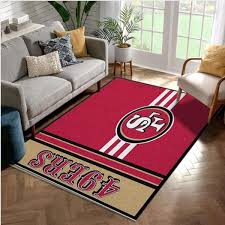 nfl san francisco 49ers area rug carpet