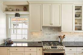 75 kitchen with marble backsplash and