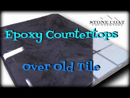 This detailed instruction guide will make your countertops withstand almost anything while maintaining a beautiful surface. Epoxy Countertops Over Old Tile Youtube