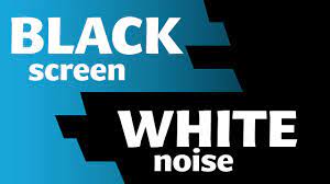 black screen white noise for sleep 10