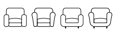 Single Sofa Chair Icon Couch Icon
