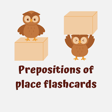 prepositions of place flashcards teacha