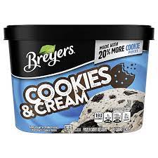 breyers frozen dairy dessert cookies