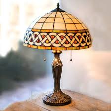 Celtic Amber Gem Stone Lamp 12 Shade