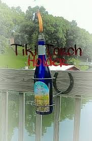 12 Wine Bottle Tiki Torch Horseshoe