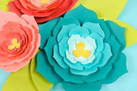 large paper flowers template tips