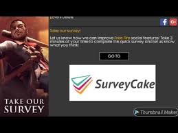 Welcome to all gaming youtube channel. Free Fire Survey Cake How To Complet Event Survey Complet Youtube