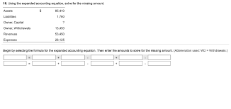 Using The Expanded Accounting Equation