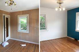 How To Paint Wood Paneling Curated Couple