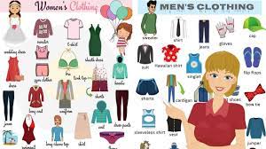 learn 100 items of clothing in english