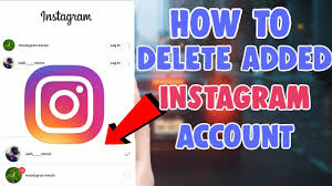 If you want to know how to delete instagram account, then you have landed on the correct page. How To Remove Delete An Added Instagram Account 2021 Delete Added Instagram Account Insta Tricks Youtube