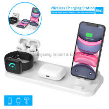 China Wireless Charger Dock 6 in 1 Fast Charging Station, Nightstand Qi  Quick Charger, for iPhone Se/11/11 PRO Max/Xr/Xs Max, White - China  Wireless Charger and Fast Charger price