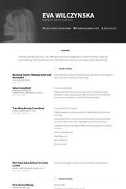 Executive Resume Template Business Owner Makeup Artist And