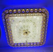 led square ceiling jhoomar with