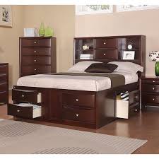 beds f9234q queen bookcase bed with