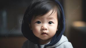 young kid wearing a hoo background