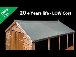 how to felt a shed roof fit long life